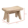 2.05 Tabouret / banc en bois naturel - env. 40 x 22 x 25 cm Voir les images du produit 2