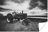 MuchoWow® Poster Traktor - Schwarz - Weiß - Bauernhof - Produktbild-Vorschau 1