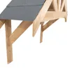 Tettoia in legno di quercia, copertura per porta a timpano, Anteprima dell’immagine prodotto 10