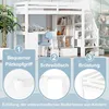 Hochbett mit Schreibtisch, Schubladen und Regal, Produktbild-Vorschau 4