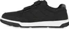 A side view of a black sneaker with white soles and gray accents. Produktbild-Vorschau