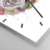 Wanduhr - Quadrat - Glasuhr - Hund Blumen Kinder exotische Produktbild-Vorschau 5