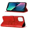 iPhone 15 Plus Hülle, Schmetterling Prägung Flip Leder Produktbild-Vorschau 2