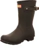 A single black Hunter Original Short Boot shown from the side.
