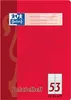 A red notebook with the Oxford logo and lines for writing. Produktbild-Vorschau