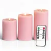 Meisterhome® 3er-Set Flammenlose LED Kerzen Rustik mit Produktbild-Vorschau 1