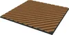 A product shot of a wooden acoustic wall panel with diagonal slats on a white background. Podgląd zdjęcia produktu