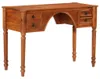 vidaXL Schreibtisch mit Schubladen 110x50x76 cm Massivholz Produktbild-Vorschau 7