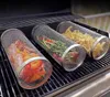 2er Set Zylindrischer Grillkorb Rund aus Edelstahl mit 1x Produktbild-Vorschau 5