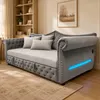 Merax Schlafsofa Tagescett 90x200cm mit Ausziehbett, 3-in-1 Produktbild-Vorschau 7