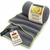 LightDry Mikrofaser Handtuch Dunkelgrau gestreift 60x30 cm Produktbild-Vorschau 1