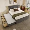 Polsterbett, 140x200cm, Doppelbett, Ehebett mit drei Produktbild-Vorschau 2