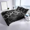 Mikrofaser Bettwäsche 155x220cm 2-teilig Set Kreise in Produktbild-Vorschau 5