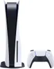 A PlayStation 5 console and controller are displayed against a white background. Produktbild-Vorschau