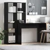 vidaXL Schreibtisch mit Regal Schwarz Eichen-Optik 138,5 x Produktbild-Vorschau 2