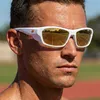 VeyRey Occhiali da sole sportivi Borned montatura bianca Anteprima dell’immagine prodotto 1