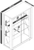 VCM Glasvitrine stehend | Vitrine Glas mit Produktbild-Vorschau 4
