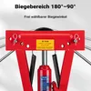 Curvatubi Wiltec idraulica 8 t, curvatubi con 3 pezzi Anteprima dell’immagine prodotto 16