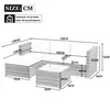 Flieks Rattan Gartenmöbel Sets 4 Sitzer, Polyrattan Produktbild-Vorschau 4
