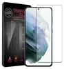 A product packaging for a screen protector for a Samsung Galaxy S21 phone, with a screen protector shown on a phone. Produktbild-Vorschau
