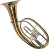Karl Glaser Bb Tenor Horn 3 Ventile Goldmessing Mundrohr Produktbild-Vorschau 1