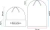 Diagrams of two beanies with dimensions indicated. Anteprima dell’immagine prodotto