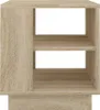 A simple product shot of a wooden side table with two open shelves. Náhled obrázku produktu