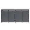 DEGAMO Mülltonnenbox 4er ULM 264x80x124cm mit Pfanzkasten, Produktbild-Vorschau 3