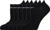 A pack of six black Nike no-show socks arranged in a row. Produktbild-Vorschau