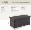 tectake® Auflagenbox Kiruna 121 x 56 x 60 cm Produktbild-Vorschau 5