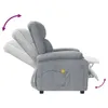 vidaXL Massagesessel Hellgrau Stoff Produktbild-Vorschau 6