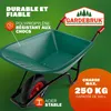 GARDEBRUK® Brouette 100L max. 250kg brouette jardin Voir les images du produit 2