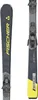 A pair of skis with bindings, shown from a top-down perspective against a white background. Produktbild-Vorschau