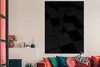 MuchoWow® Poster Würfel - Schwarz - Weiß - Muster 120x160 Produktbild-Vorschau 2