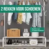 Avalo Industrieel Kledingrek - Metaal - 110x33x150 CM - Wit Productafbeelding-voorbeeld 2