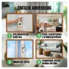 An instructional graphic showing four steps for using a spider repellent spray. Produktbild-Vorschau