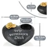 COM-FOUR® Hartvormige decoratie voor graven met een Productafbeelding-voorbeeld 6