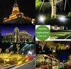 A collage of images showcasing outdoor lighting applications at night. Produktbild-Vorschau