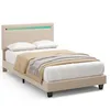 Polsterbett BEALIFE 90x200 cm mit Lattenrost & LED | Produktbild-Vorschau 2