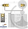 Technical drawing and specification table for a plumbing fitting. Podgląd zdjęcia produktu
