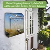 banjado Edelstahl Briefkasten mit Zeitungsfach mit Motiv Produktbild-Vorschau 2