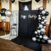 Set di palloncini in lattice 35 pezzi Party Capodanno Nero Anteprima dell’immagine prodotto 4