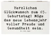 Mr. & Mrs. Panda Kiste Spruch 65. Geburtstag Glückwünsche Produktbild-Vorschau 1