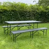 Rijoka pliable ensemble de meubles de jardin - aspect bois Voir les images du produit 7