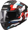 Casco LS2 FF808 Stream II Mika, bianco/blu/rosso, M (57/58) Anteprima dell’immagine prodotto 1