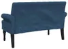 vidaXL Sitzbank mit Rückenlehne Blau 120x62x75,5 cm Stoff Produktbild-Vorschau 5