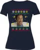 Santa - Ugly Christmas Sweater Weihnachten Damen T-Shirt, Produktbild-Vorschau 2