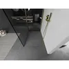 Mexen Kioto Duschwand Walk-in 140 x 80 cm, schwarzes Produktbild-Vorschau 3