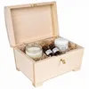 Creative Deco Grote Afsluitbare Doos Houten Sieraad, 20 x Productafbeelding-voorbeeld 1