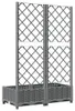 vidaXL Pflanzkübel mit Rankgitter Hellgrau 80x40x121,5 cm Produktbild-Vorschau 4